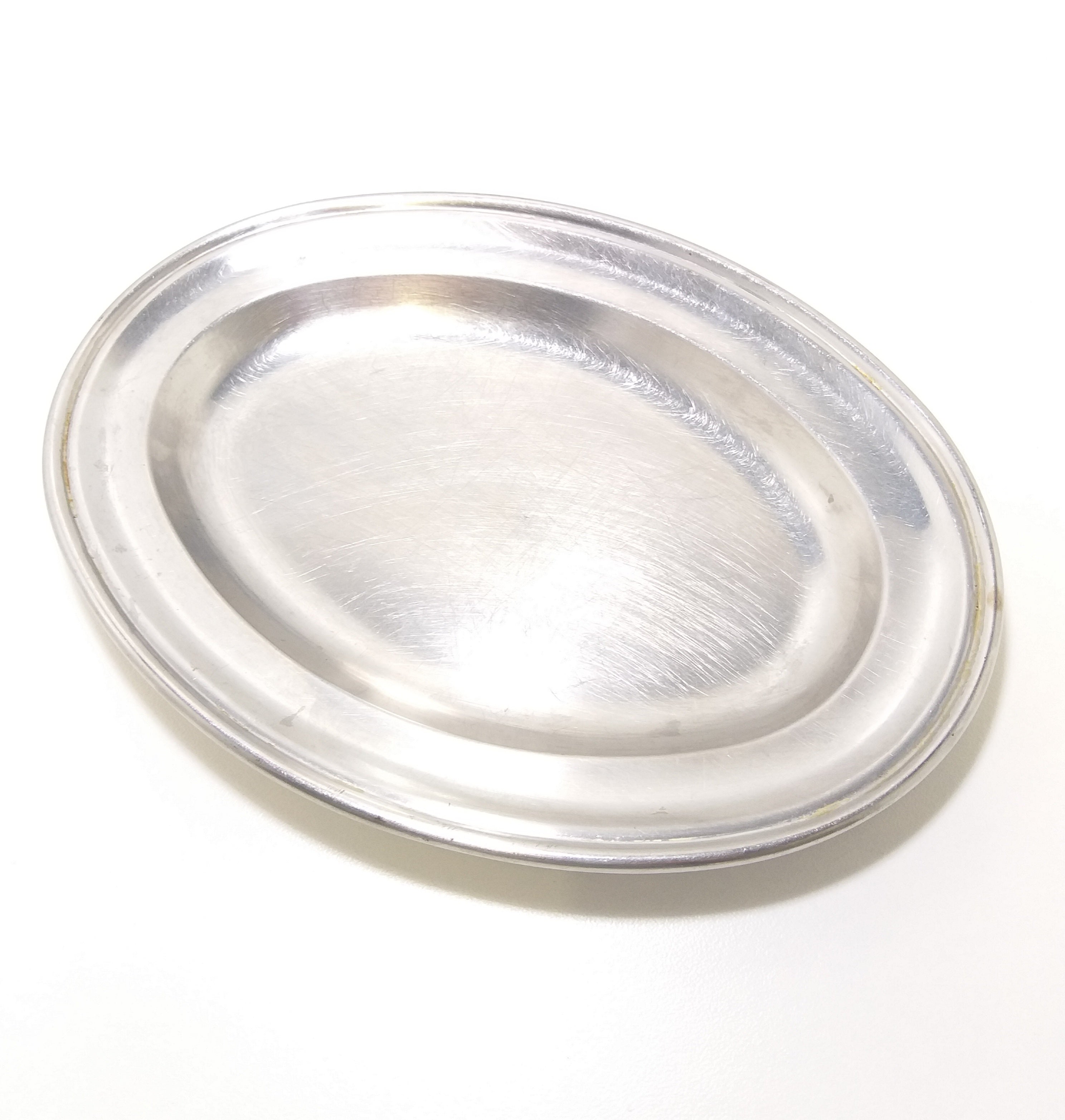 Small Oval Stainless Steel Serving Platter