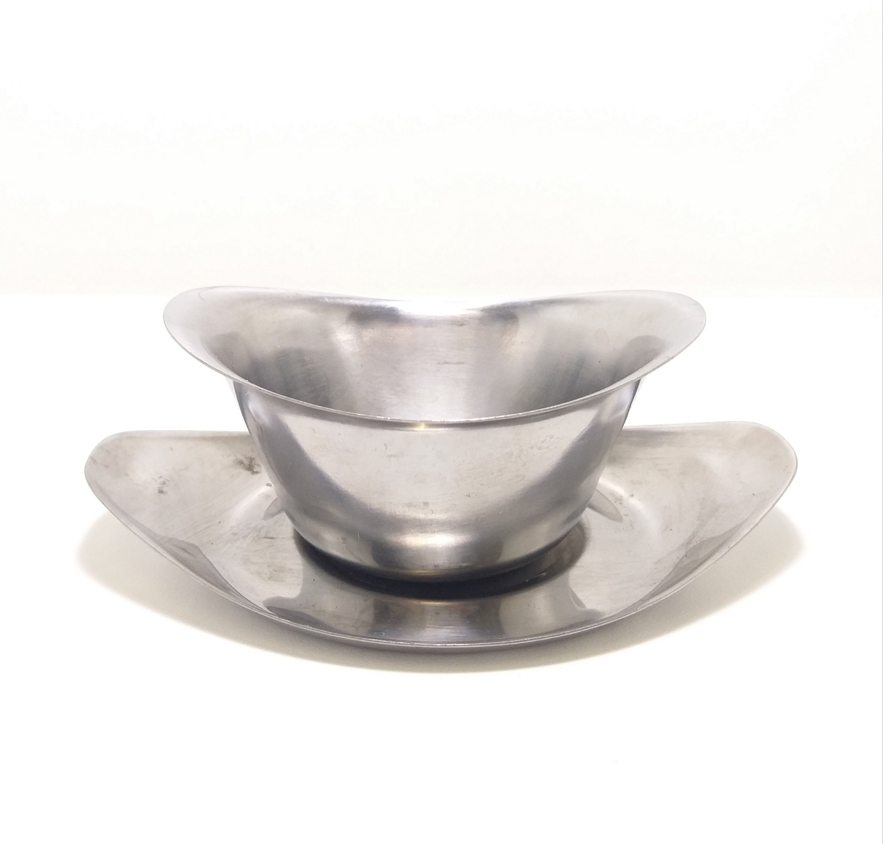 Stainless Steel Sauce Boat With Tray