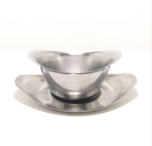 Stainless Steel Sauce Boat With Tray