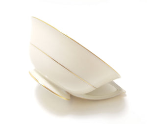 Antique (Early 1900’s) Fine Porcelain Art Deco Styled Wide Rim Tea Cup – Fischer & Mieg, Pirkenhammer