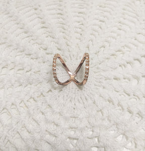 Vintage Copper Toned Costume Jewellery Ring