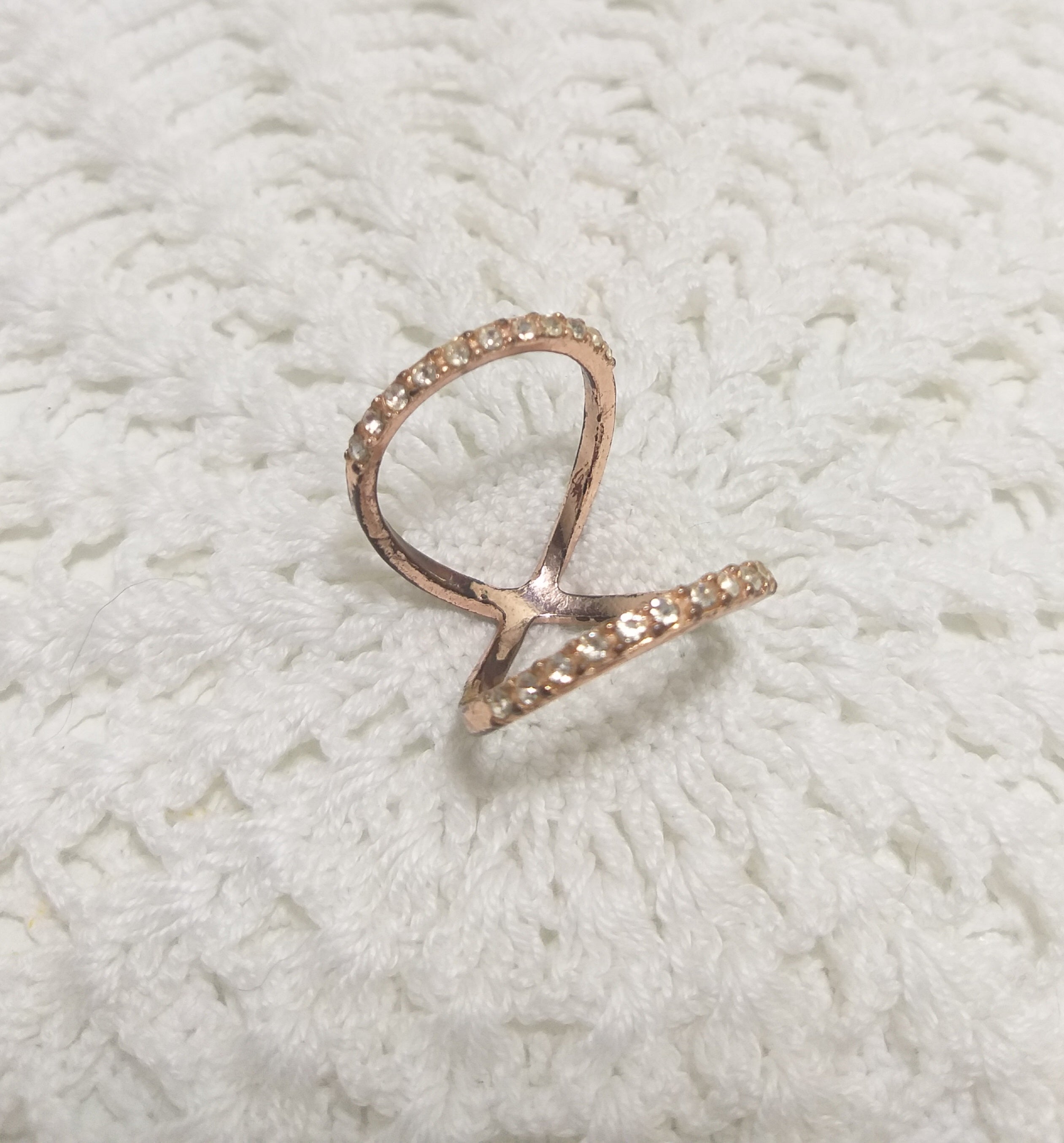 Vintage Copper Toned Costume Jewellery Ring