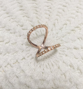 Vintage Copper Toned Costume Jewellery Ring