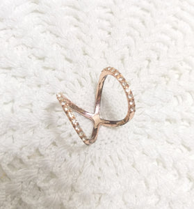 Vintage Copper Toned Costume Jewellery Ring