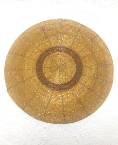 Contemporary Gold & Brown Beaded Placemat