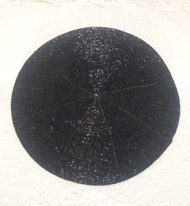 Contemporary Black Beaded Placemat