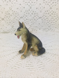 Porcelain Alsatian Dog Figurine