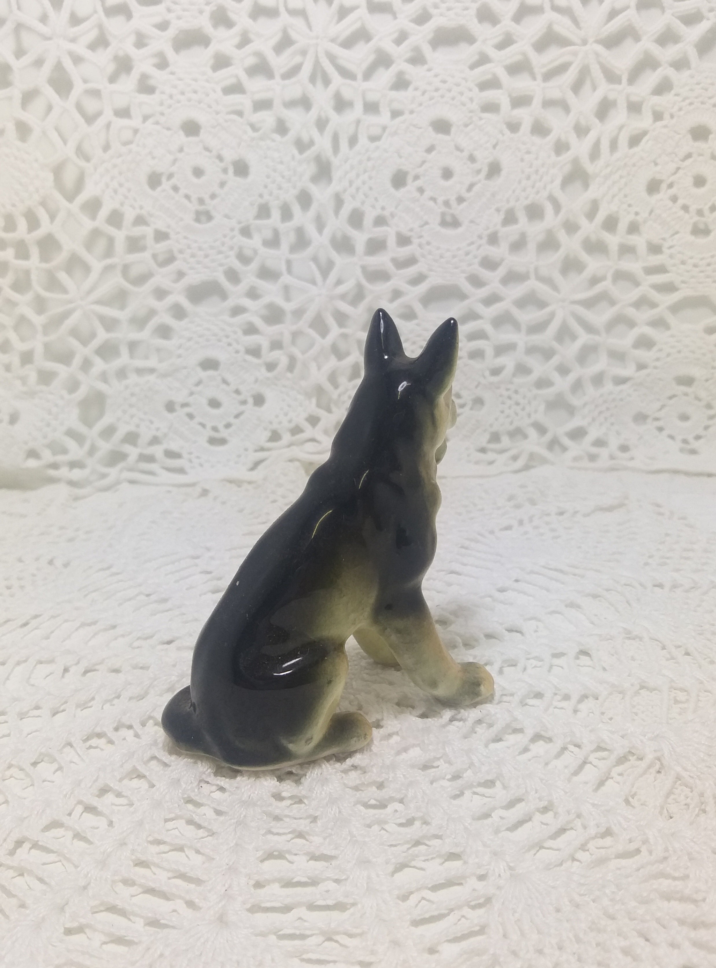 Porcelain Alsatian Dog Figurine