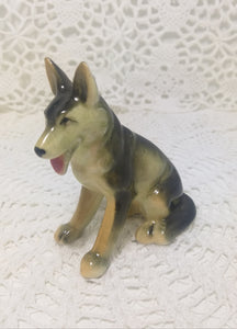 Porcelain Alsatian Dog Figurine