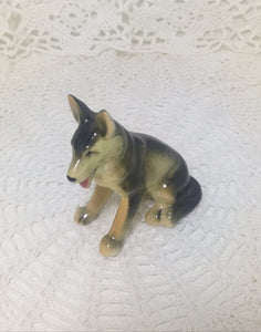 Porcelain Alsatian Dog Figurine