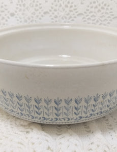 Vintage 1960’s Alfred Clough Ltd. Ironstone Casserole Dish – Rare Melody Pattern