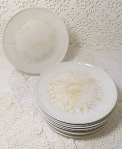 Vintage Set Of 10 South African Hugeunot Royale Ceramic Side Plates
