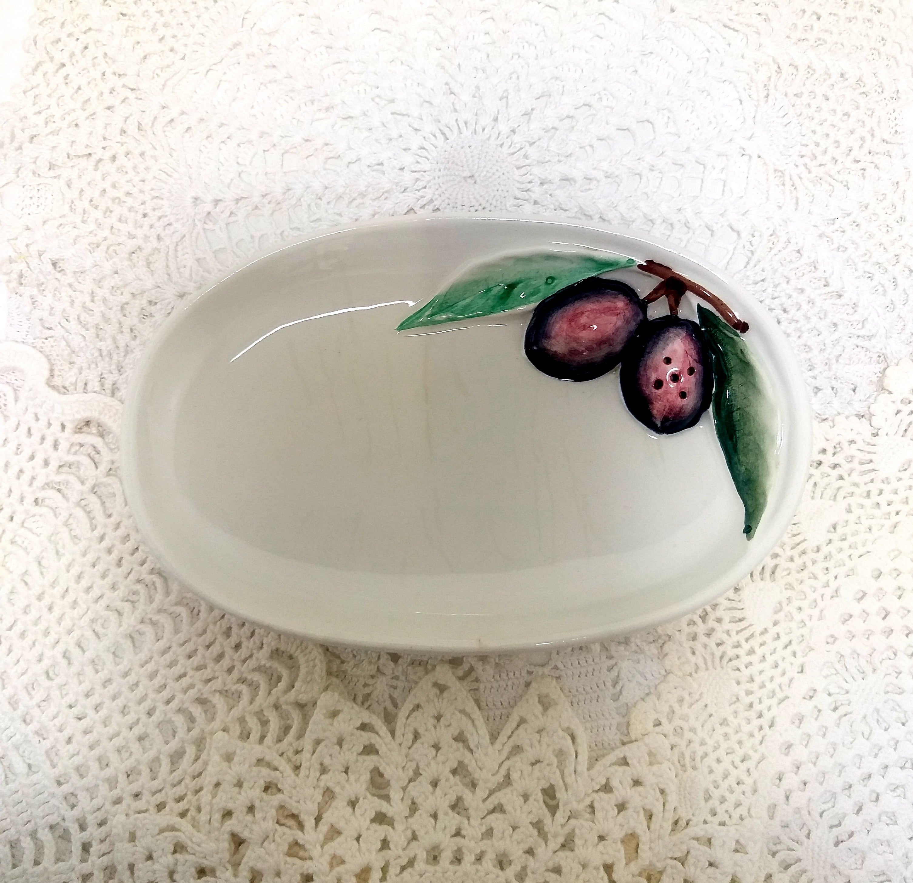 Small Contemporary Italian Art Snack / Olive Bowl