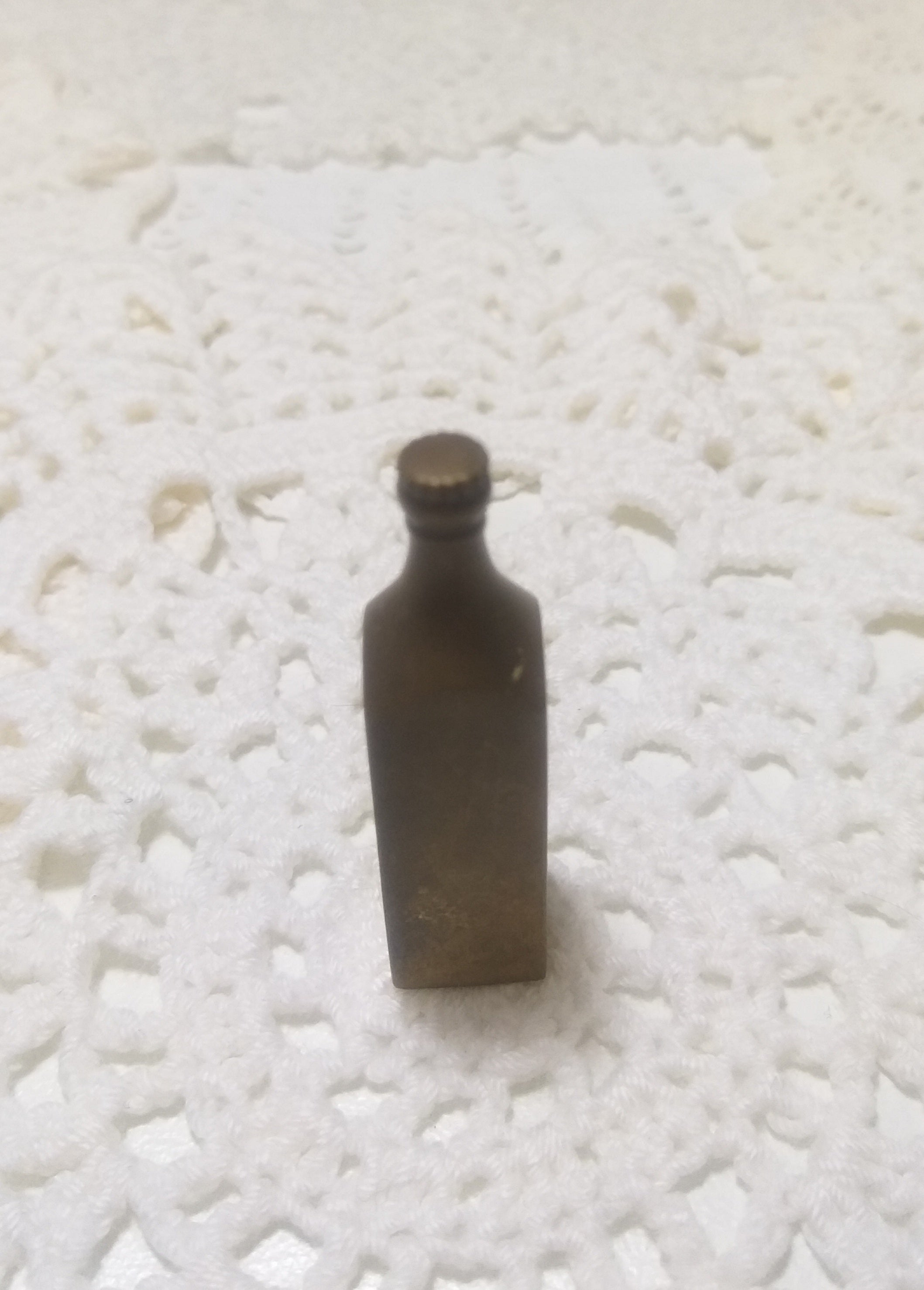 Collectable Printers Tray Miniature – Square Brass Bottle