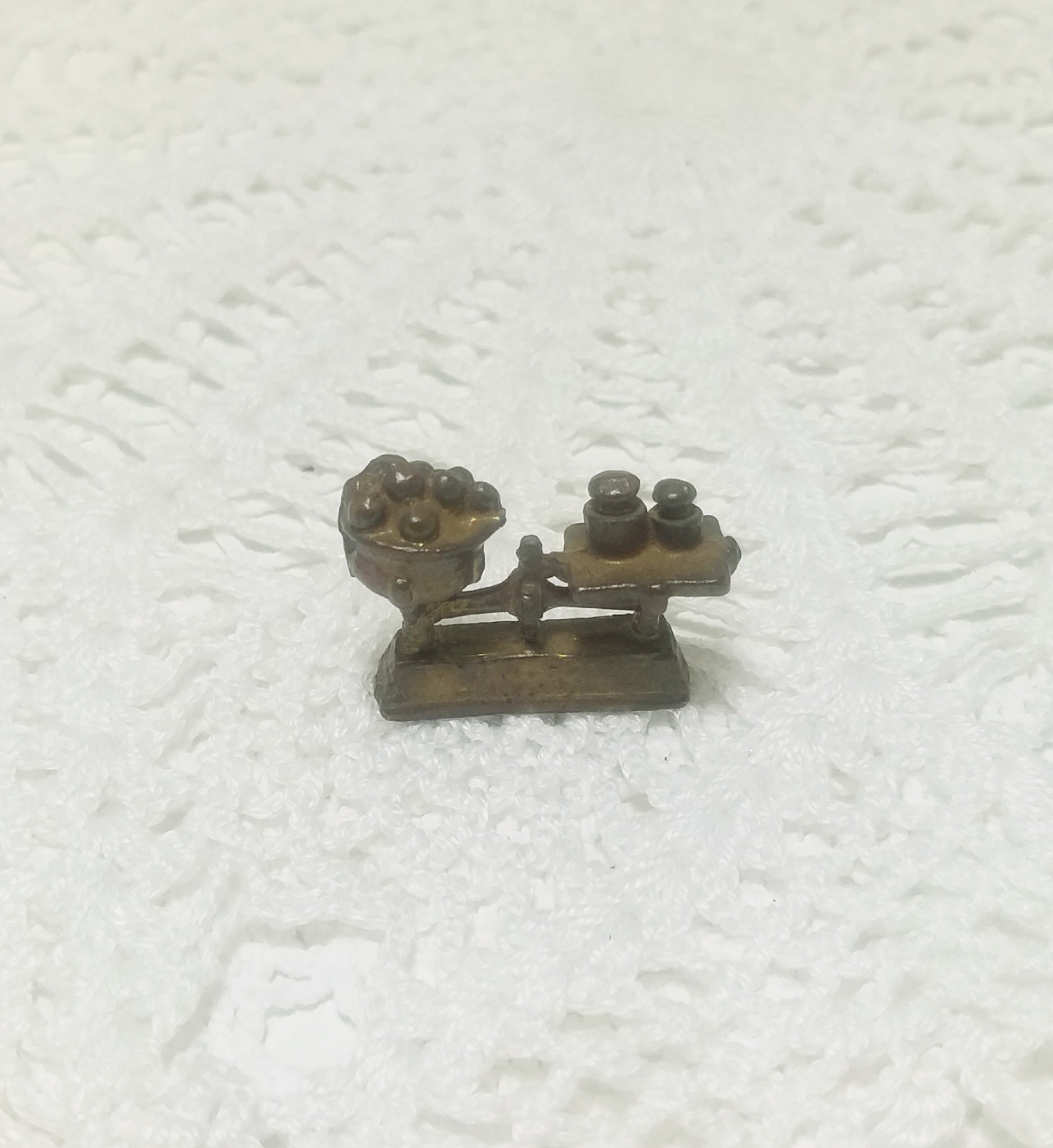 Collectable Printers Tray Miniature – Brass Scale With Weights