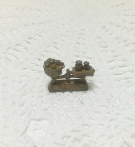 Collectable Printers Tray Miniature – Brass Scale With Weights