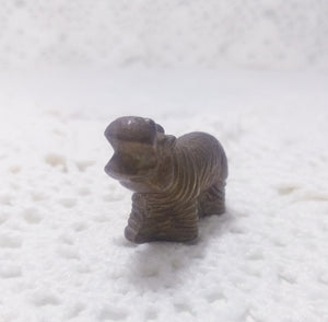 Collectable Printers Tray Miniature – Brass Hippopotamus