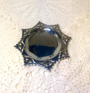 Vintage Silver Plated Sweets Dish – Snow Flake Design / Star Shape