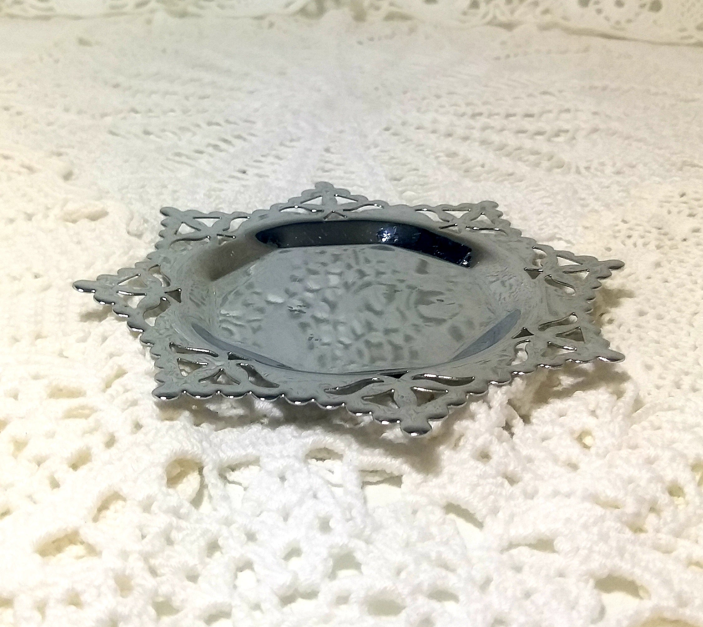 Vintage Silver Plated Sweets Dish – Snow Flake Design / Star Shape