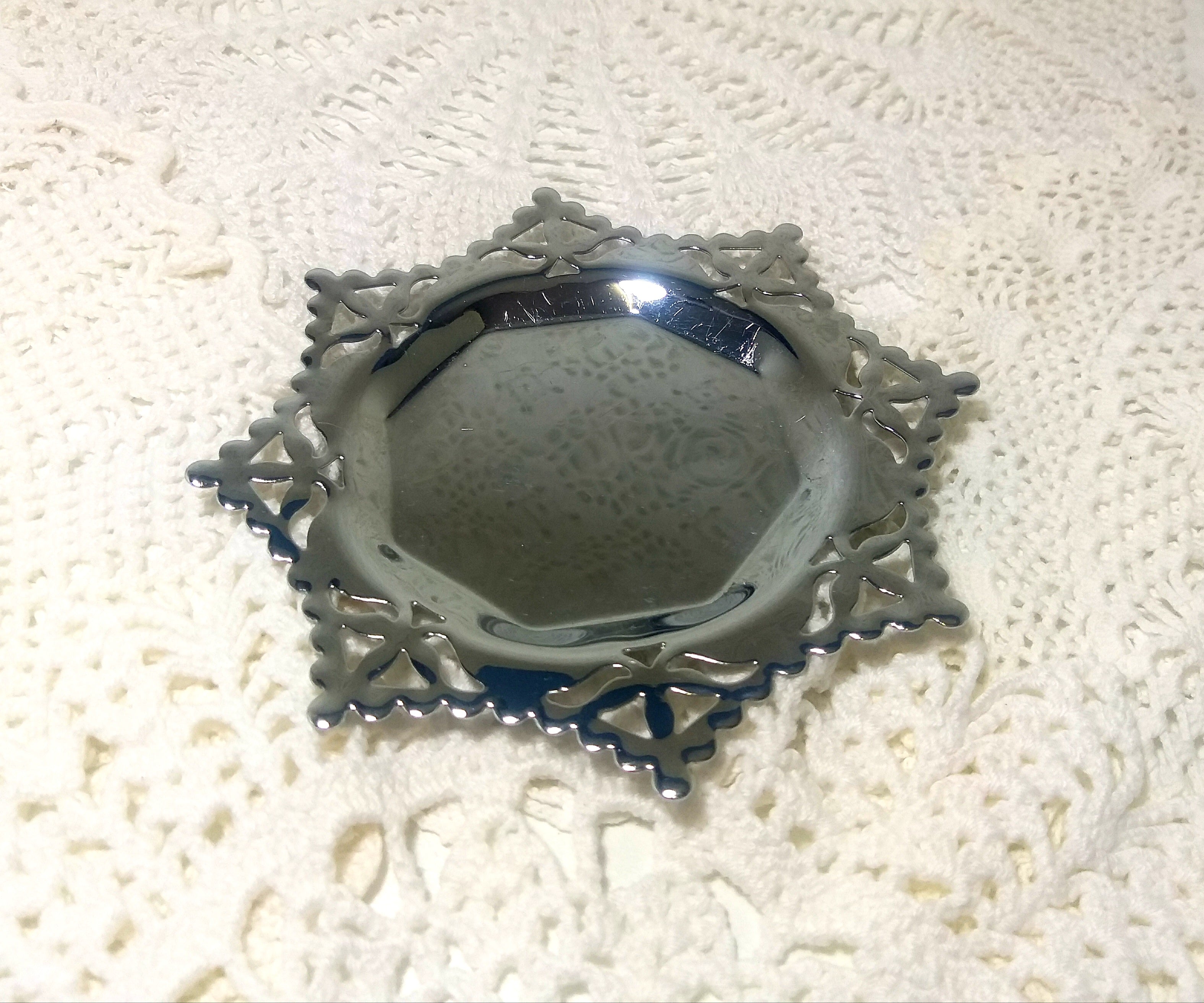 Vintage Silver Plated Sweets Dish – Snow Flake Design / Star Shape