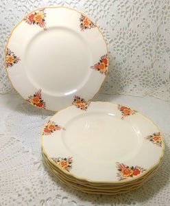 Set Of 6 Alfred Meakin Dinner Plates – Fawnleas Pattern