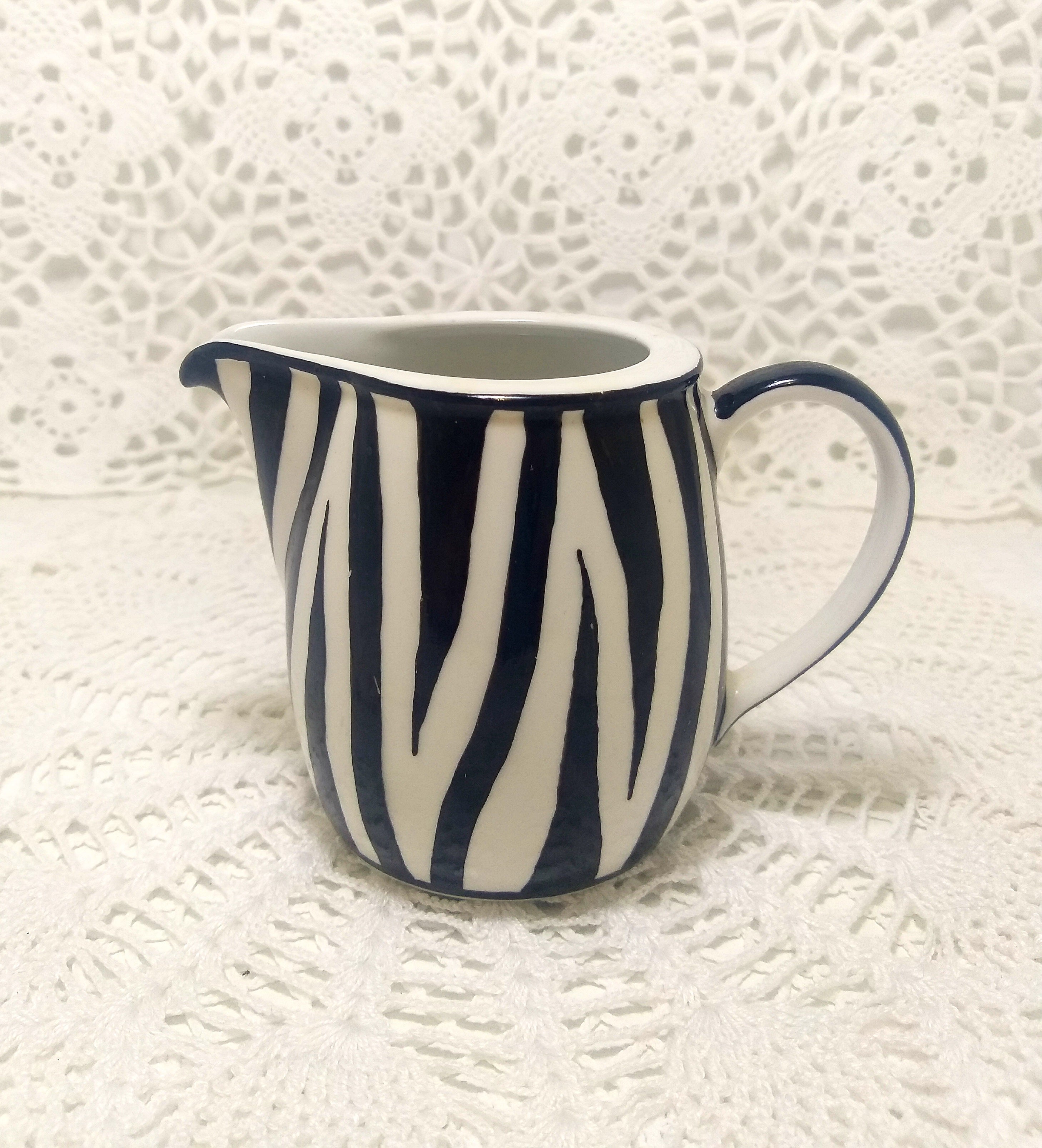 South African Continental China Milk Jug / Creamer – Zebra Print Pattern