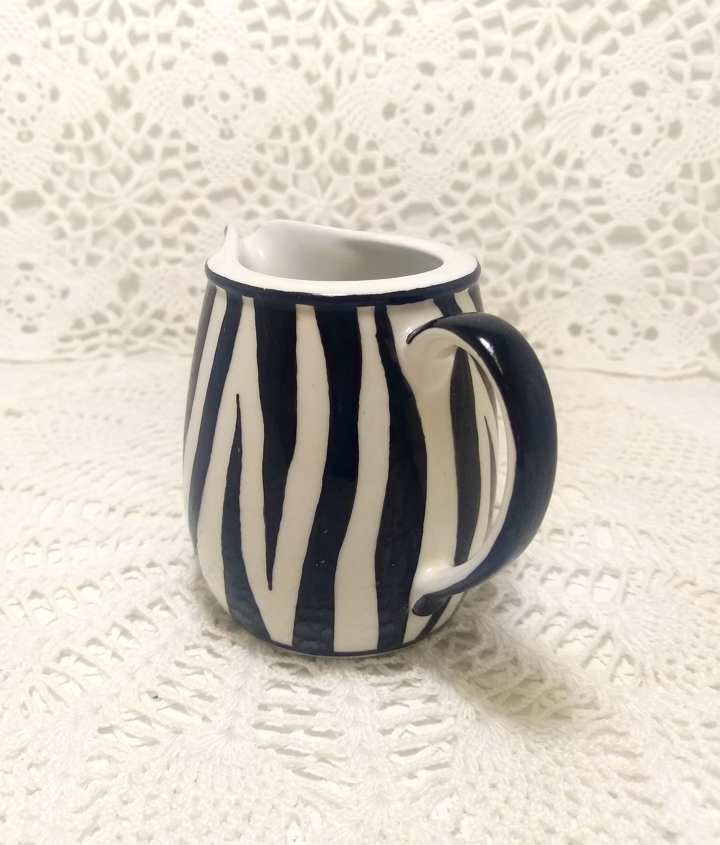 South African Continental China Milk Jug / Creamer – Zebra Print Pattern