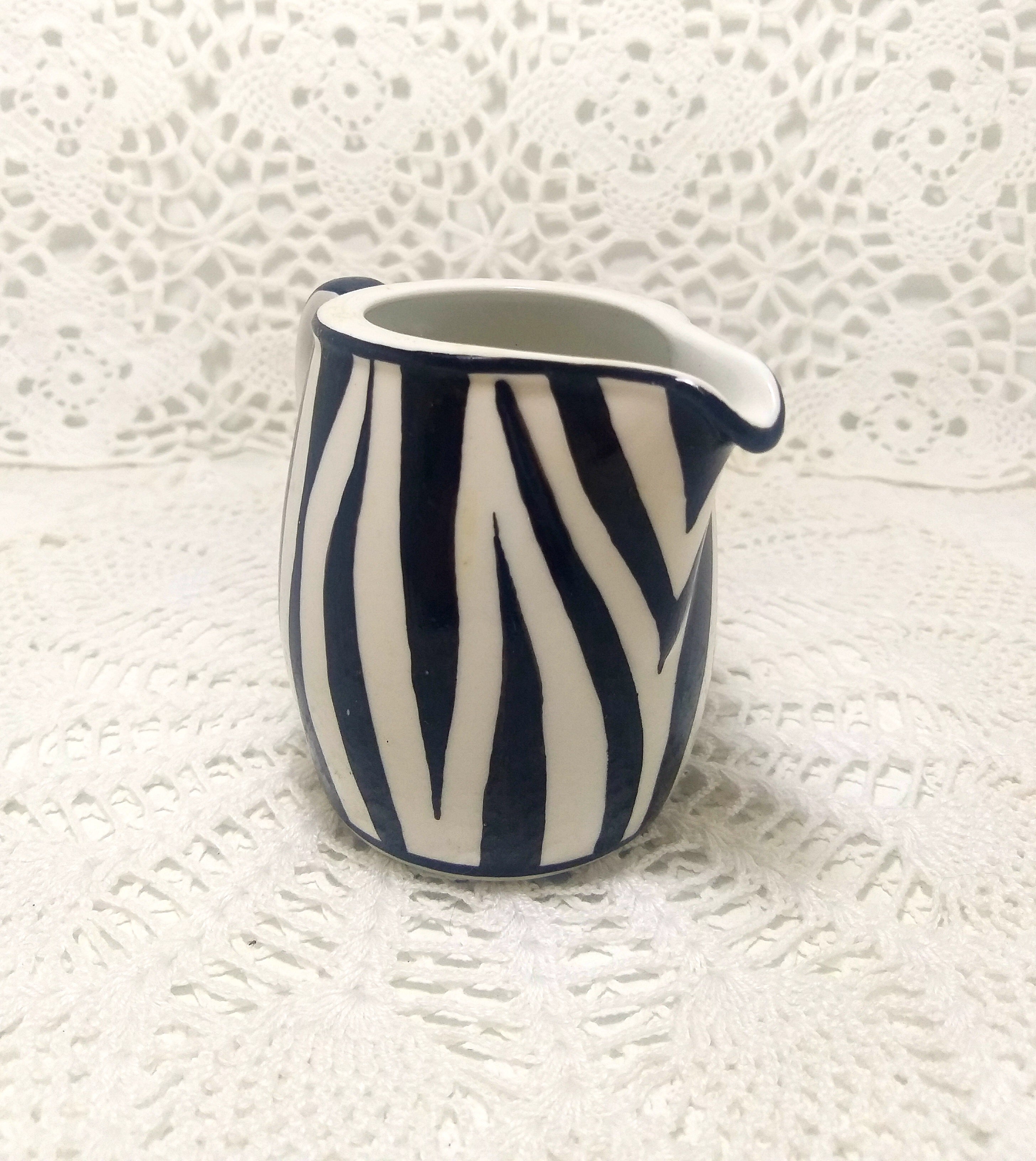 South African Continental China Milk Jug / Creamer – Zebra Print Pattern