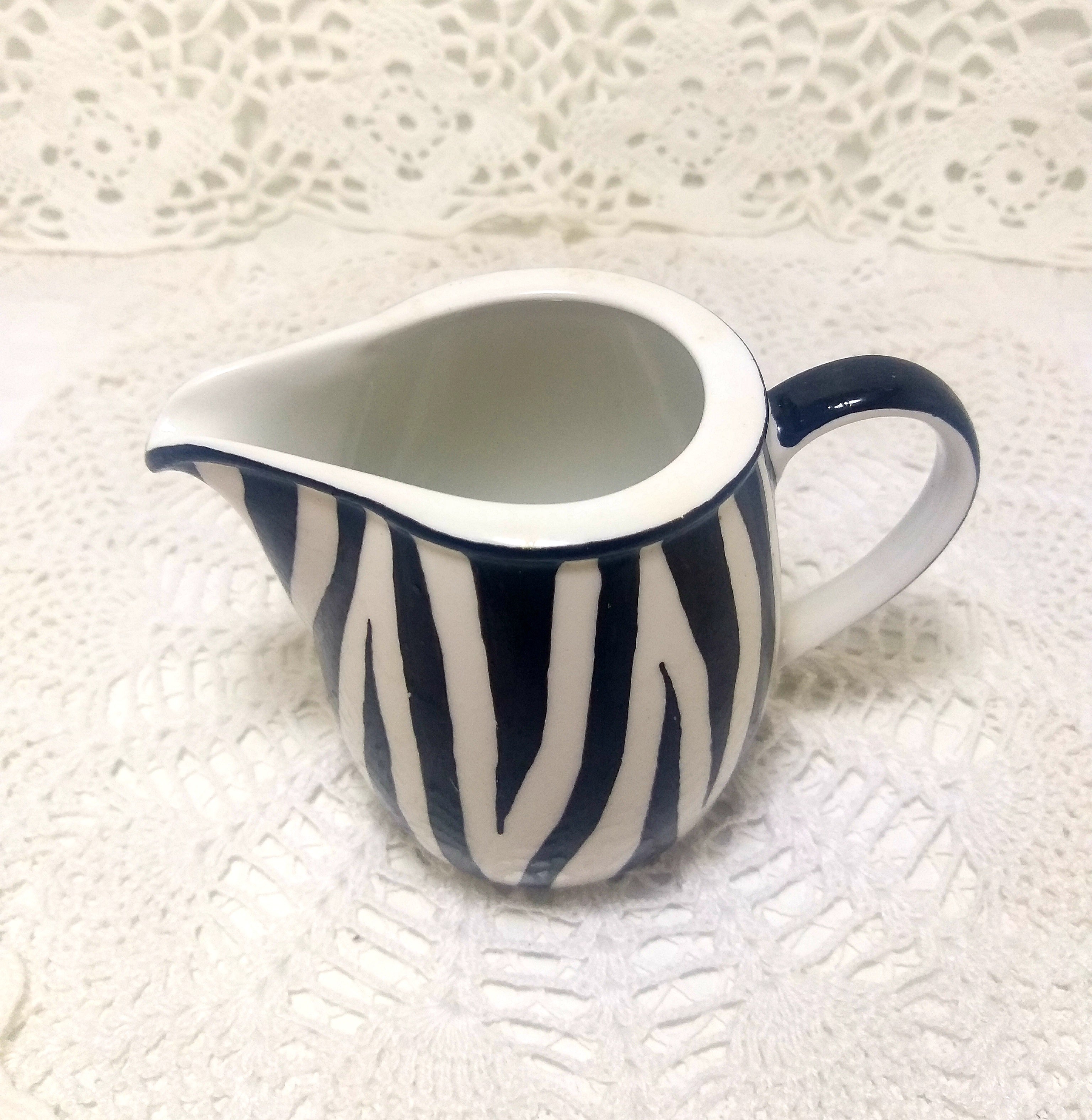 South African Continental China Milk Jug / Creamer – Zebra Print Pattern