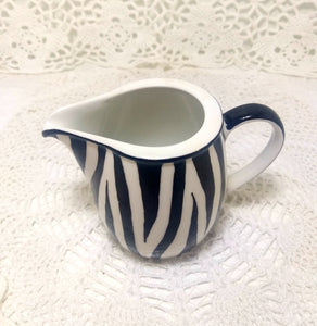 South African Continental China Milk Jug / Creamer – Zebra Print Pattern