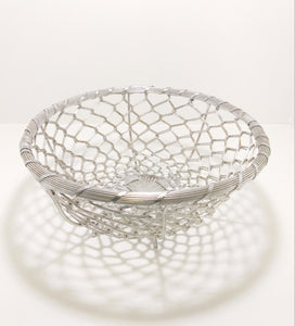 Large Handmade Metal Wire Fruit Display Basket With Feet