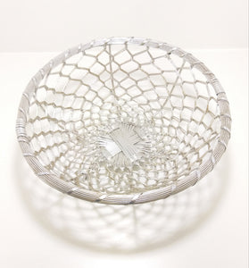 Large Handmade Metal Wire Fruit Display Basket With Feet