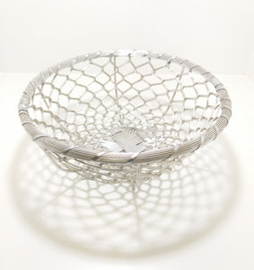 Large Handmade Metal Wire Fruit Display Basket With Feet