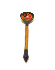Small Vintage Russian Khokhloma Spoon