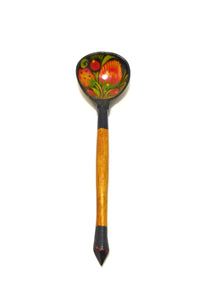 Small Vintage Russian Khokhloma Spoon