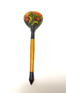 Small Vintage Russian Khokhloma Spoon