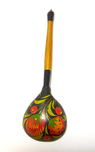 Small Vintage Russian Khokhloma Spoon