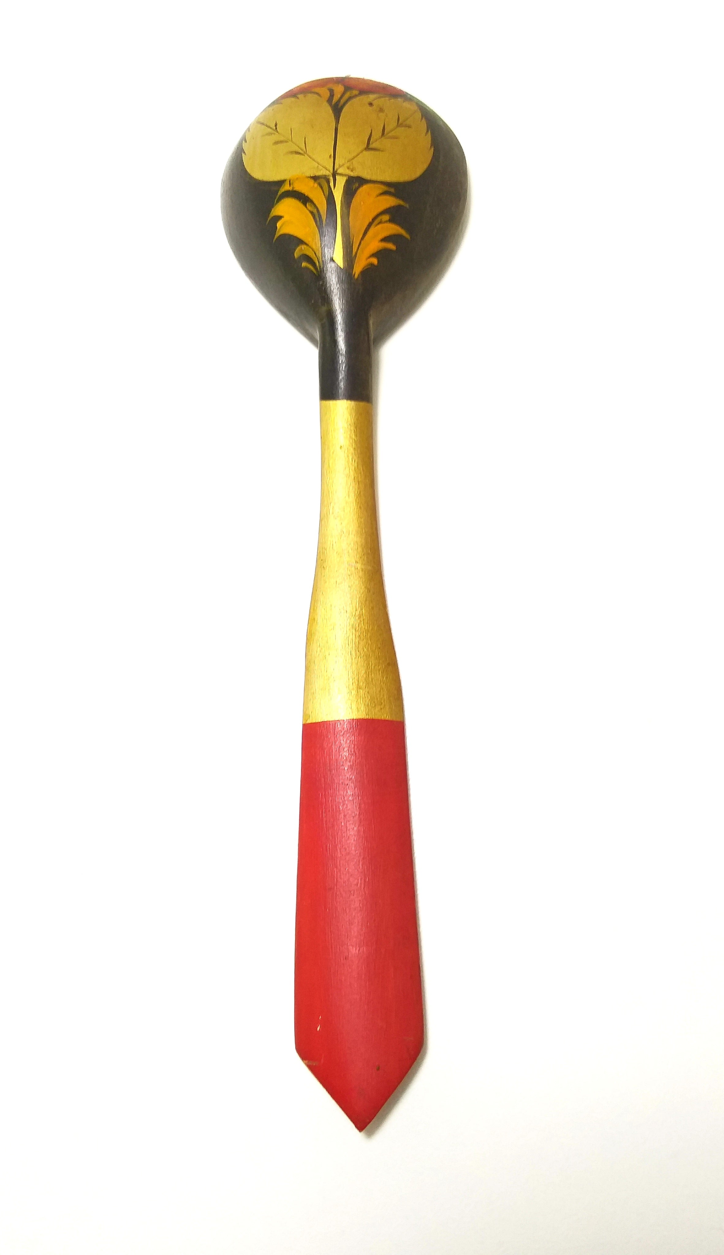 Large Vintage Russian Khokhloma Spoon