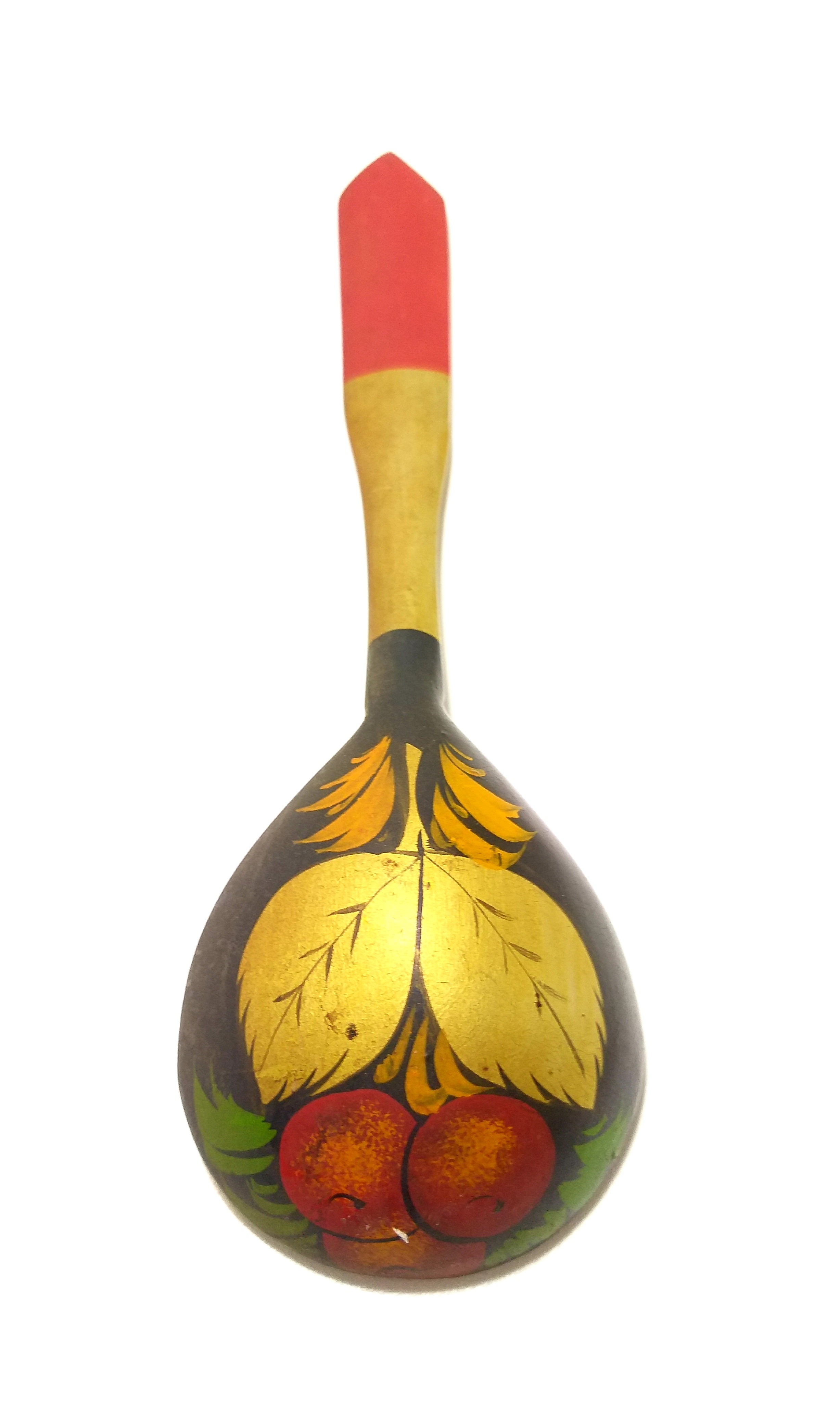 Large Vintage Russian Khokhloma Spoon