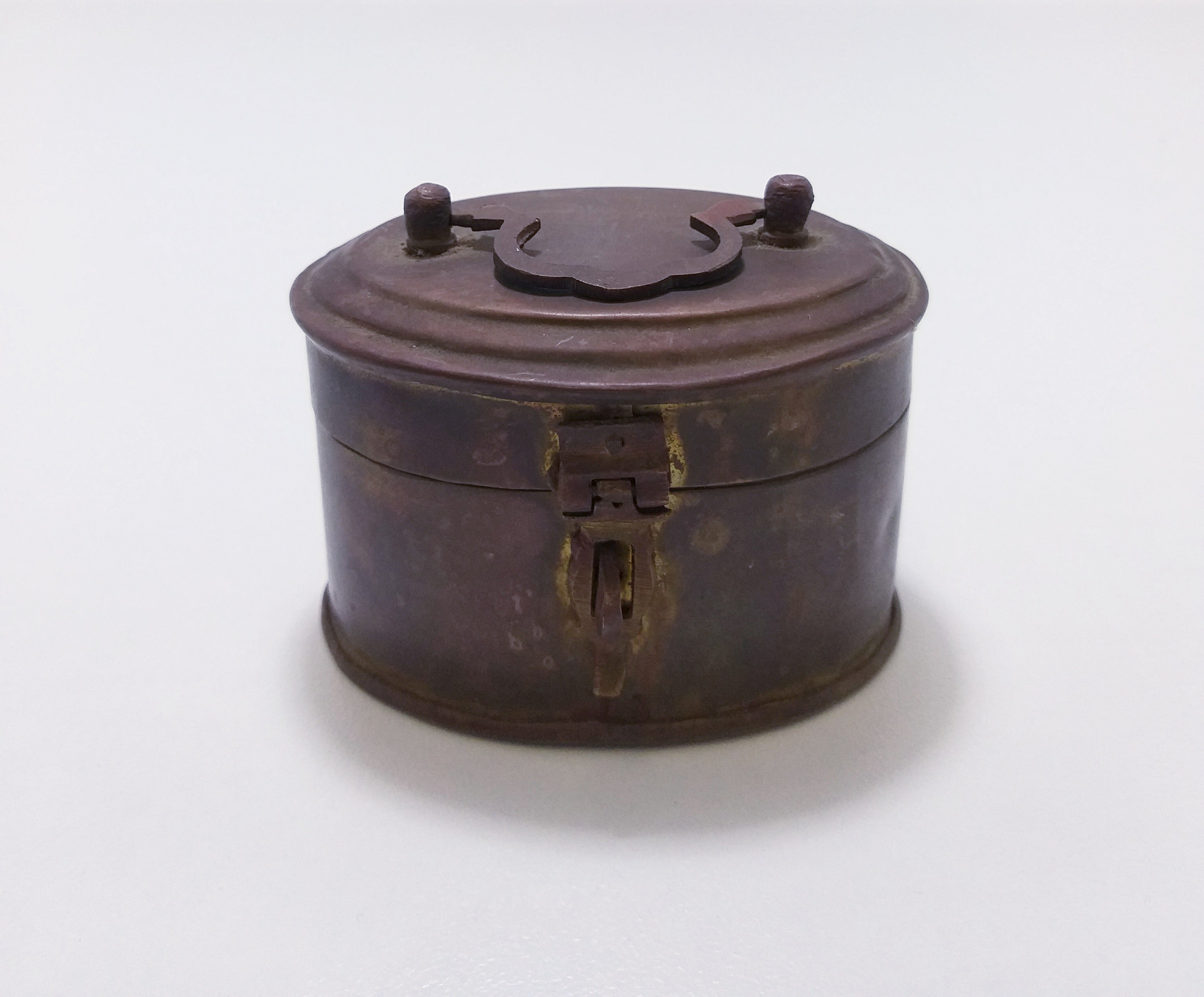 Small Vintage Brass Trinket Box