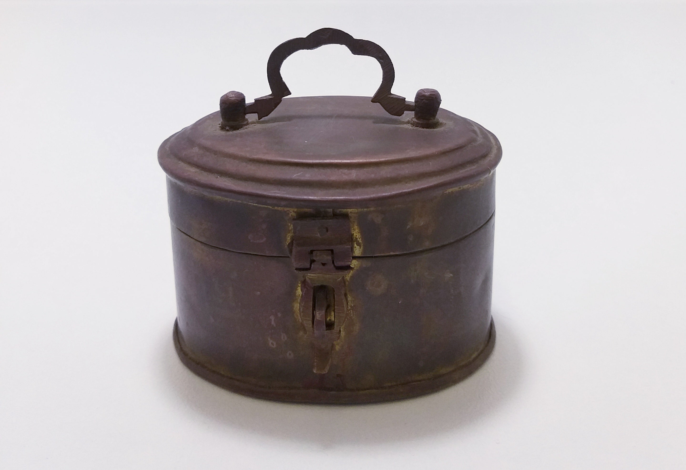 Small Vintage Brass Trinket Box