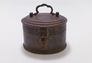 Small Vintage Brass Trinket Box