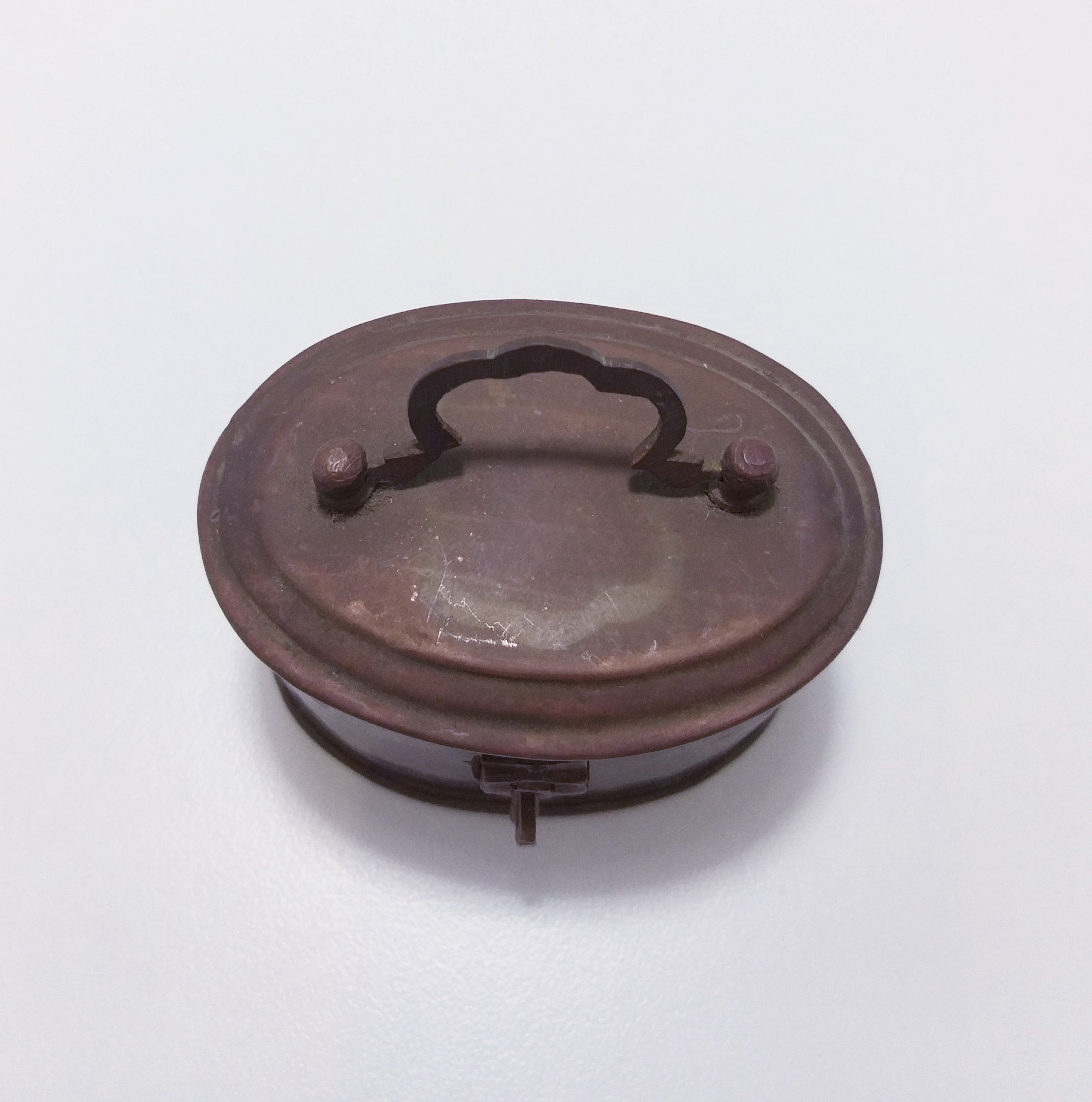 Small Vintage Brass Trinket Box