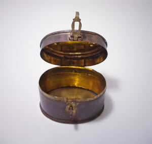 Small Vintage Brass Trinket Box