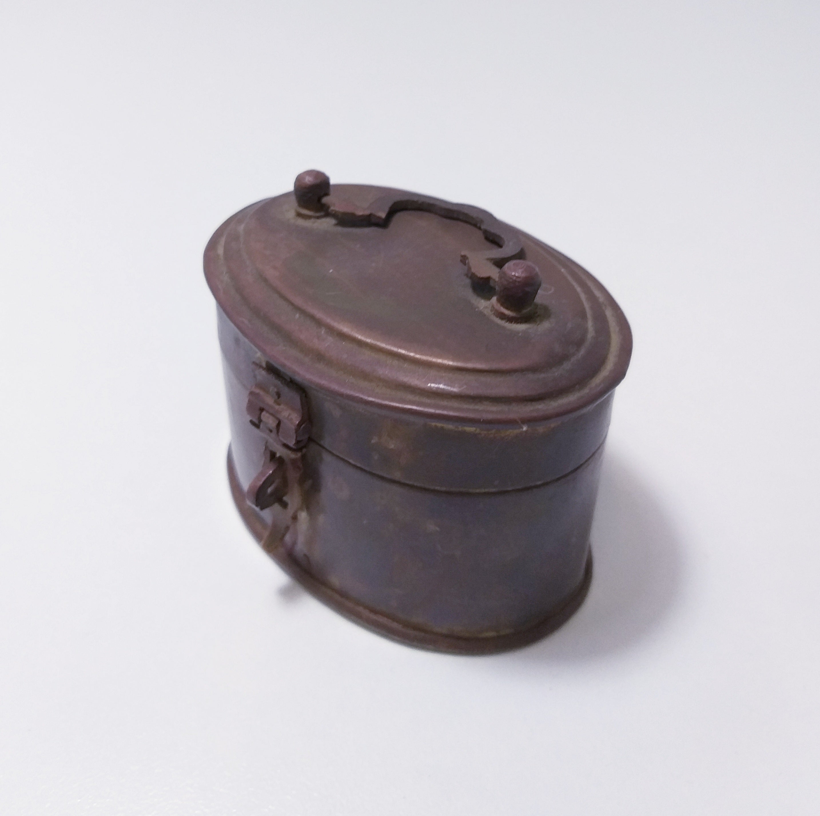 Small Vintage Brass Trinket Box
