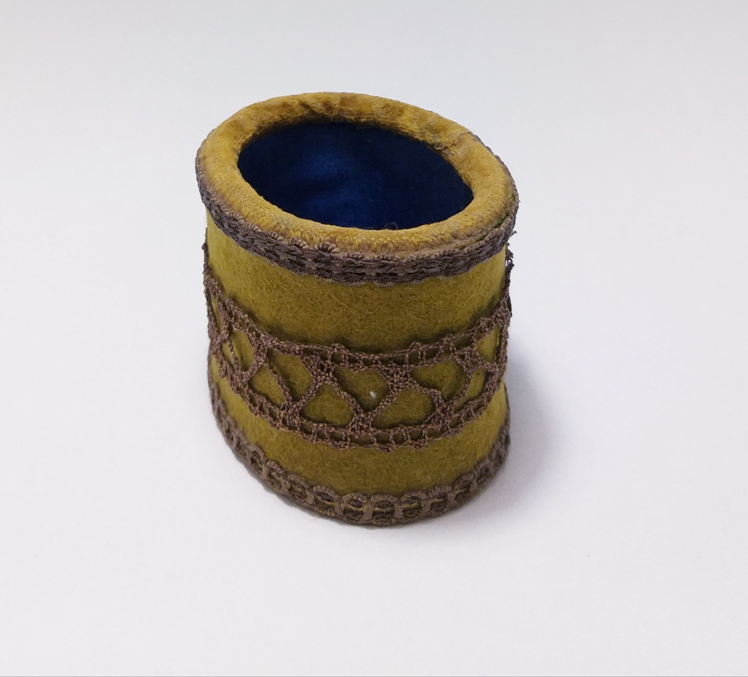 Small Vintage Clad Trinket Holder