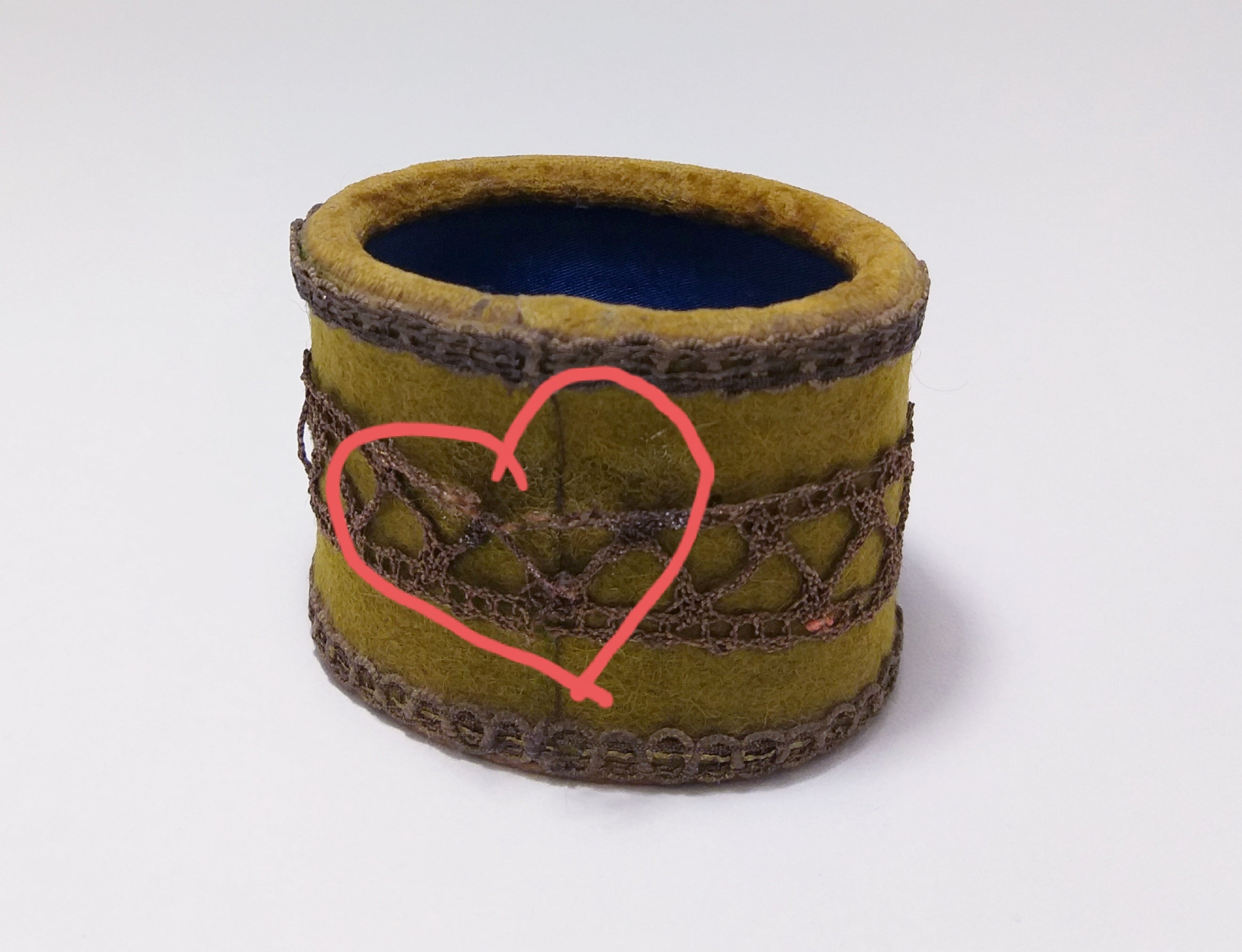 Small Vintage Clad Trinket Holder