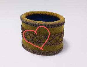 Small Vintage Clad Trinket Holder