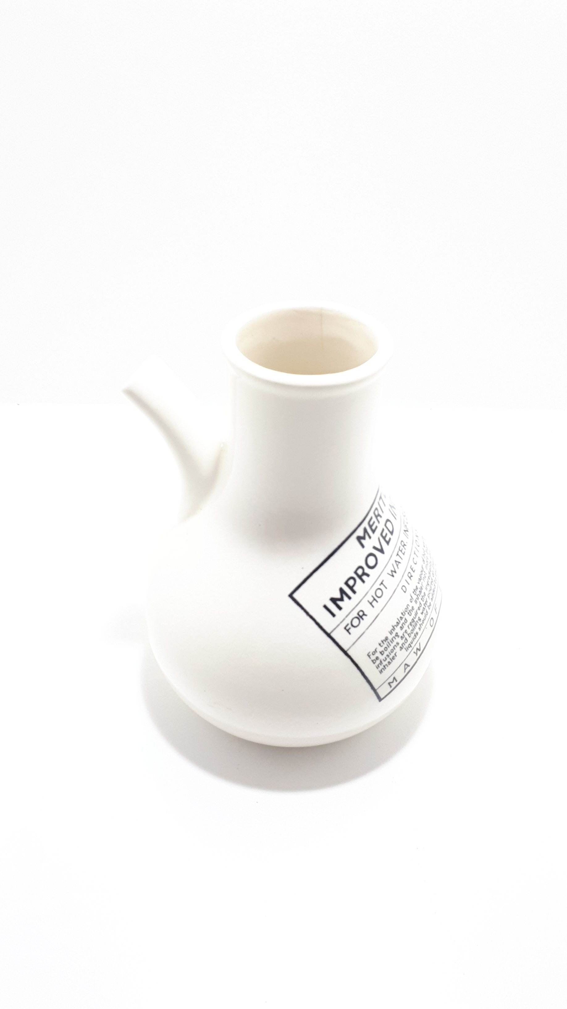 Rare Antique Ceramic Meritor Improved Inhaler By MAW Of London (Solomon Maw – Surgeons Instrument Maker)