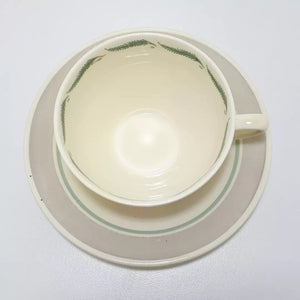 Susie Cooper Tea Duo (Cup & Saucer) –Tiger Lily Pattern
